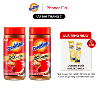 Combo 2 Hũ Thức Uống Cacao Lúa Mạch Dạng Bột Vị Sô Cô La Ovaltine 400G/hũ