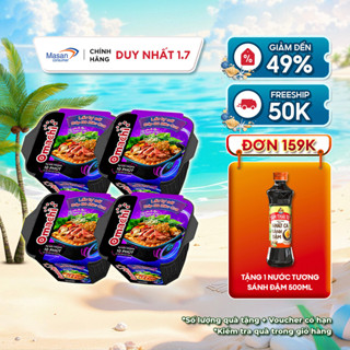 [Mua 4 Tặng 4][Date 03.08]_Combo 4 Omachi Lẩu Tự Sôi Bắp Bò Riêu Cua 276g (Mẫu Bao Bì Giao Ngẫu Nhiên)