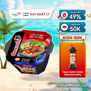 [Mua 1 Tặng 1][Date 26.08] Omachi Lẩu Tự Sôi Xốt Bò Hầm 276g