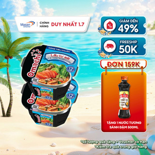 Combo 2 Omachi Lẩu Tự Sôi Cá Hồi Tomyum 119g