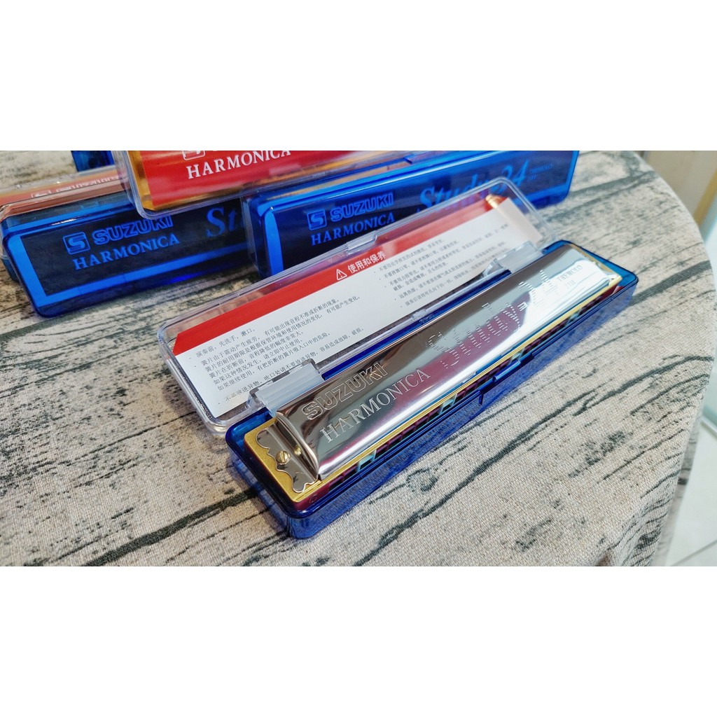 Kèn  Harmonica Tremolo Suzuki Study 24