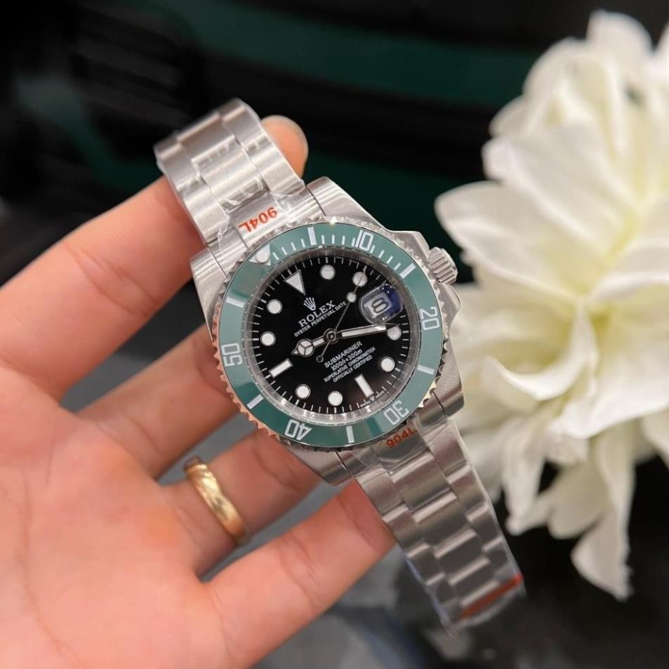 fullbox hãng - đồng hồ nam Rolex Submariner 41mm máy cơ nhật bản - dây thép không gỉ