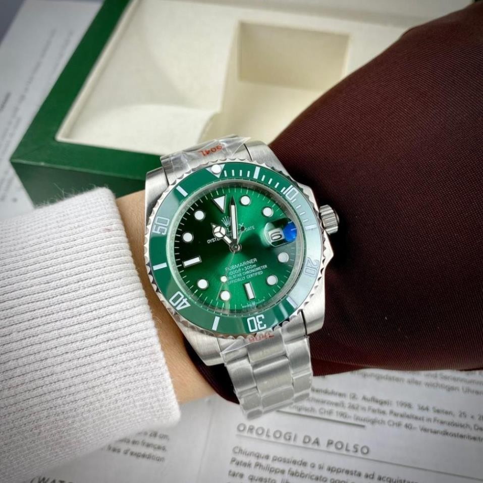 fullbox hãng - đồng hồ nam Rolex Submariner 41mm máy cơ nhật bản - dây thép không gỉ