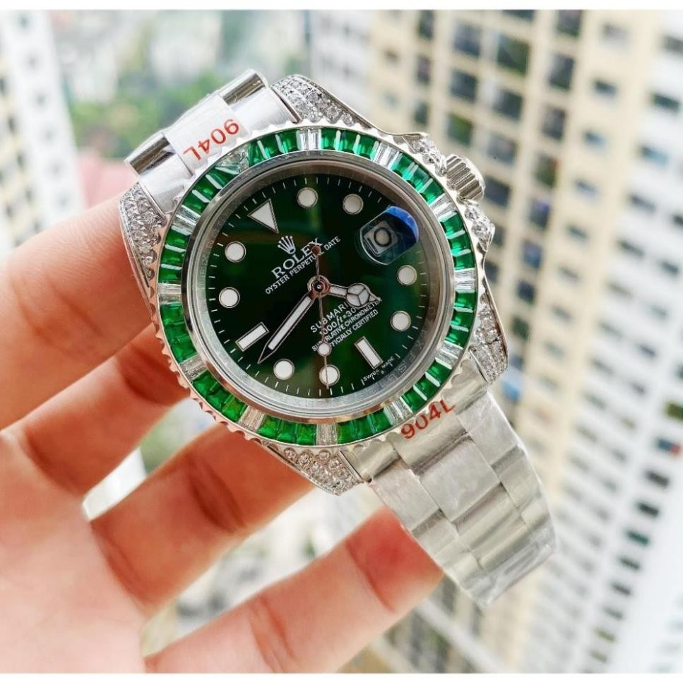 fullbox hãng - đồng hồ nam Rolex Submariner 41mm máy cơ nhật bản - dây thép không gỉ