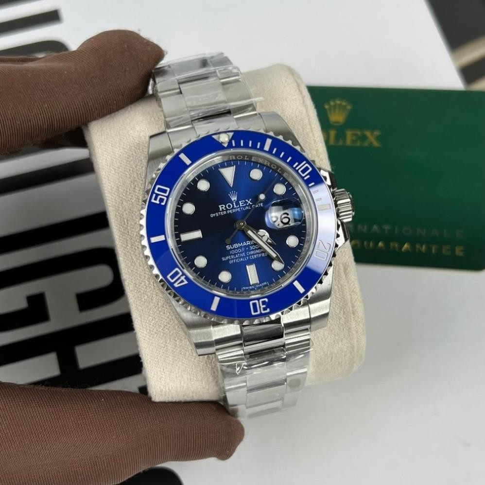 fullbox hãng - đồng hồ nam Rolex Submariner 41mm máy Cal 3235 31 chân kính 28800vph - thép cao cấp