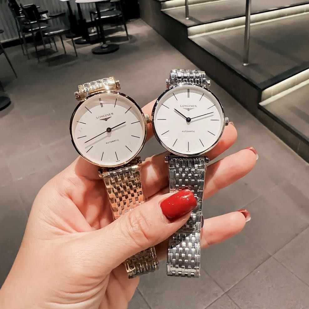 fullbox hãng - đồng hồ nam Longines 40mm máy cơ nhật, dây thép không gỉ