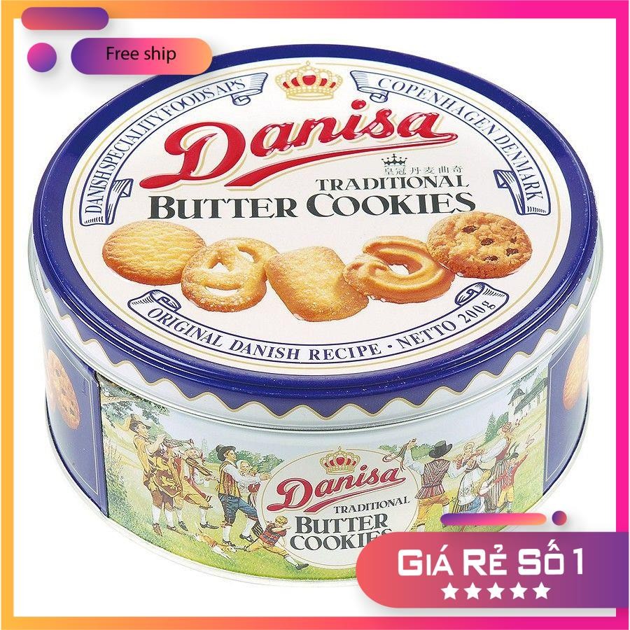 Bánh Quy Bơ/Hạt Điều Danisa Hộp Thiếc Size Nhỏ Hộp 200G