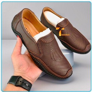 Giày lười nam, giày mọi nam da thật, khâu 2 lớp siêu bền chống nước tốt,giá gốc tại xưởng