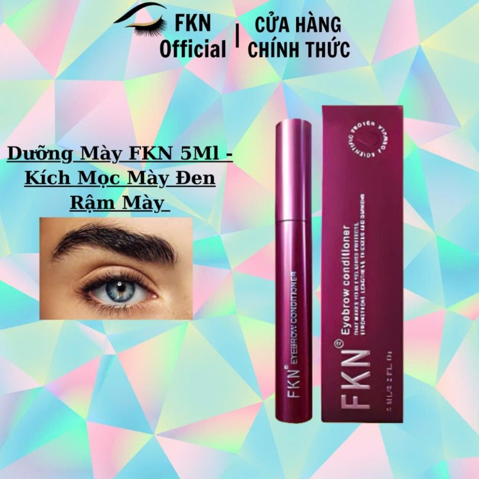Serum dưỡng mày FKN 5ml/lọ - Giúp mọc mày, đen và rậm mày sau 15 ngày sử dụng- FKN OFFICIAL