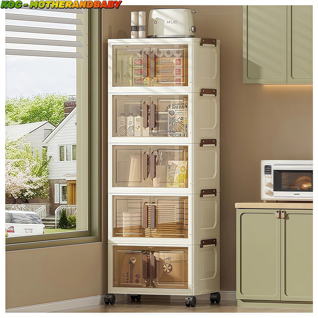 Tủ nhựa gấp không cần lắp đặt, size 38 45 52CM tùy chọn, chất liệu pp cao cấp không mùi