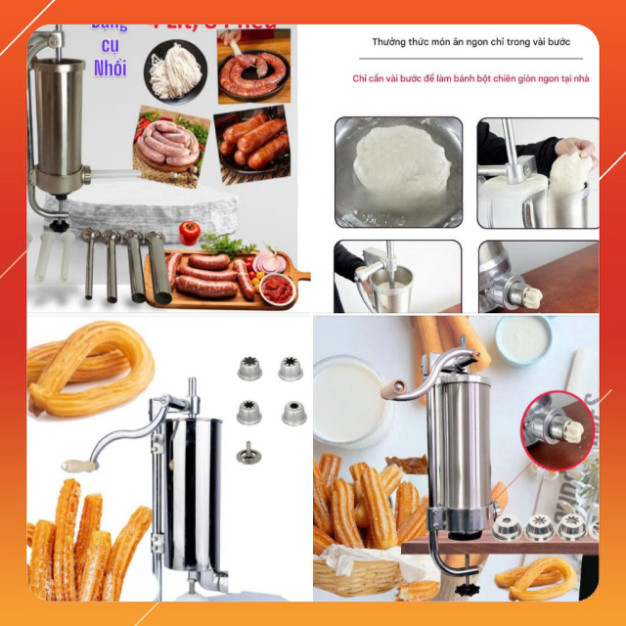Phụ Kiện Nhồi Lạp Xưởng, Xúc Xích, Dồi Sụn và Churros - Giải Pháp Hoàn Hảo Cho Món Ăn Ngon Miệng
