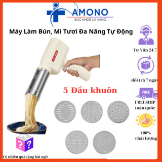 FREESHIP Máy Làm Bún Cầm Tay AMONO, Thiết Bị Đa Năng Tạo Mì Tươi Tự Động Với Pin Sạc Tiện Lợi Tiện Lợi