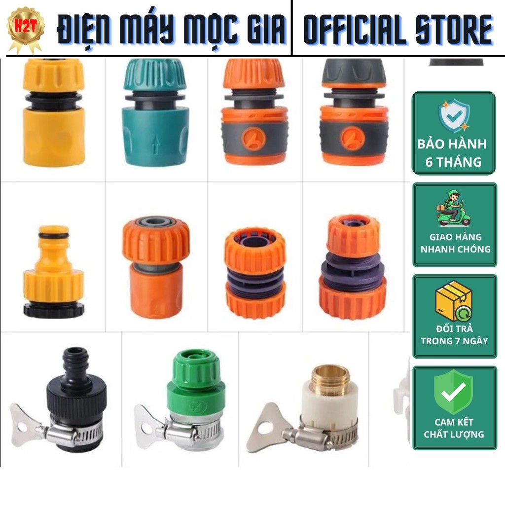 Khớp Nối Nhanh Ống Mềm Các Loại, Khớp Nối Nhanh Vòi Nước - Điện máy H2T