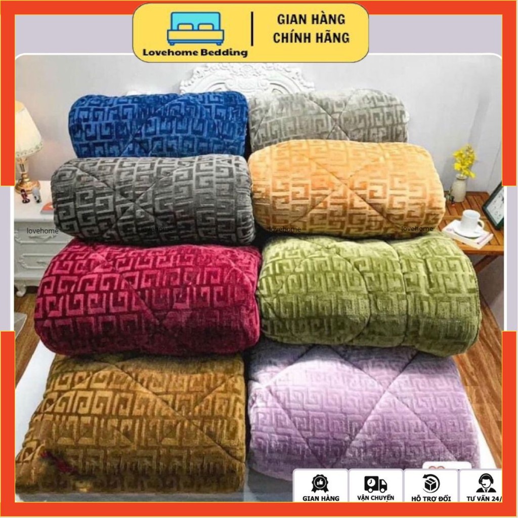 ( SIÊU RẺ ĐẦU MÙA) Chăn Lông Cừu Chữ Vạn hàng loại 1 dày nặng 3kg kt 2x2,2m ( VIDEO KÈM ẢNH THẬT)