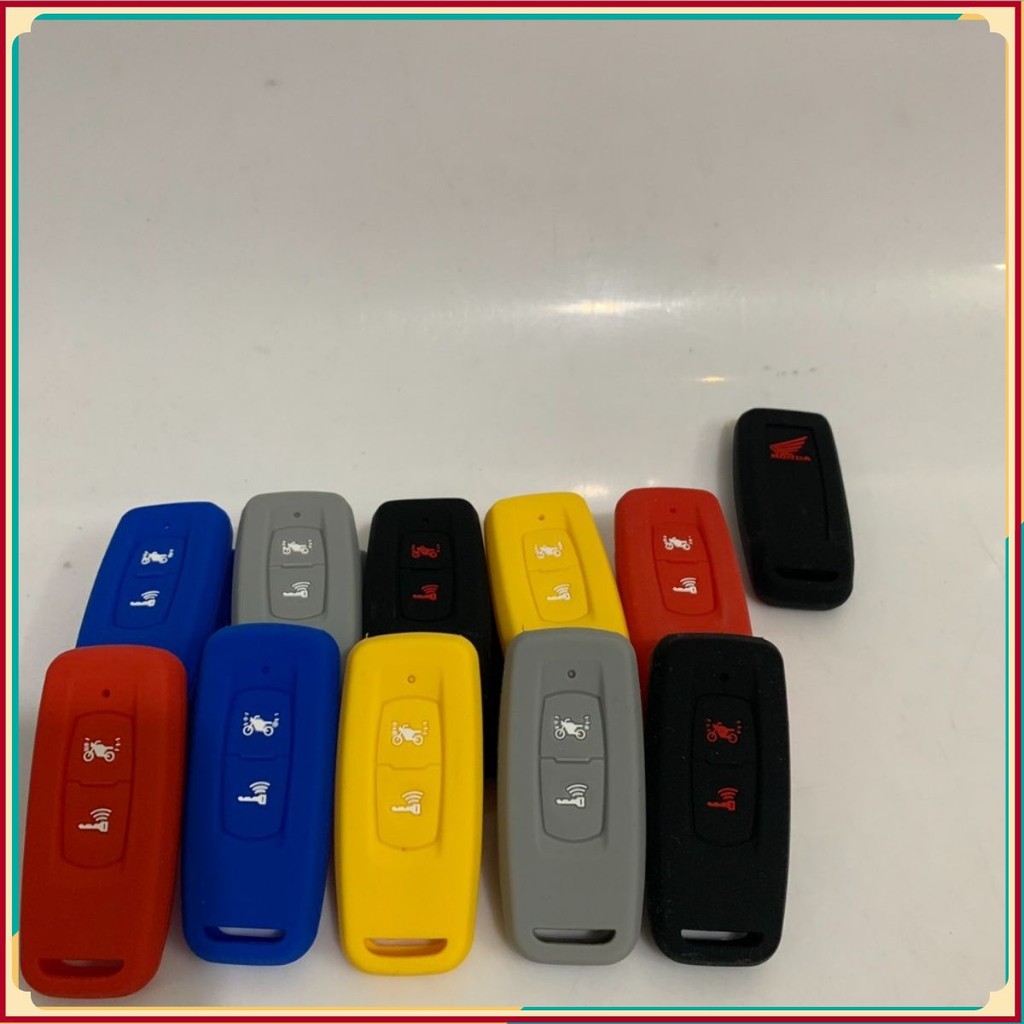 Bọc chìa khóa silicon cho smartkey Honda SH Air Blade Vario PCX Winner X nhiều màu