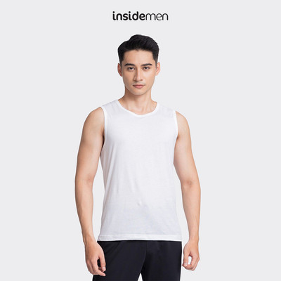 Combo 3 Áo Lót Nam Ba Lỗ Insidemen Mặc Trong Mát Mẻ Cotton Thoáng Khí Thấm Hút ITL001EDP03