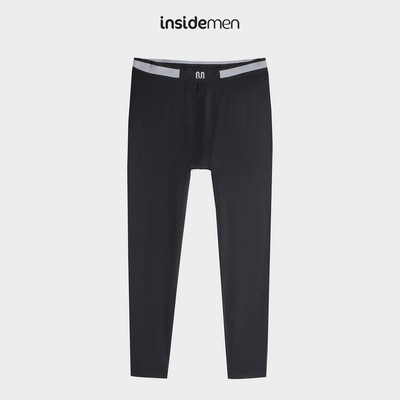 INSIDEMEN Quần Giữ Nhiệt Nam Cạp Chun Linh Hoạt Chất Vải Cao Cấp Modal Form Super Skinny IIP001BZ