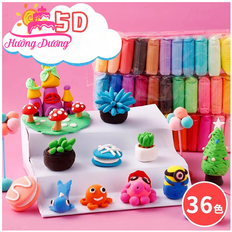 [FREESHIP❤️] Gói 12 Màu Đất Sét Tự Khô Trang Trí Bánh Kem