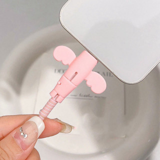 Phụ kiện bọc bảo vệ đầu sạc cánh thiên thần silicon 1 đầu nhò chống gãy đứt cáp sạc