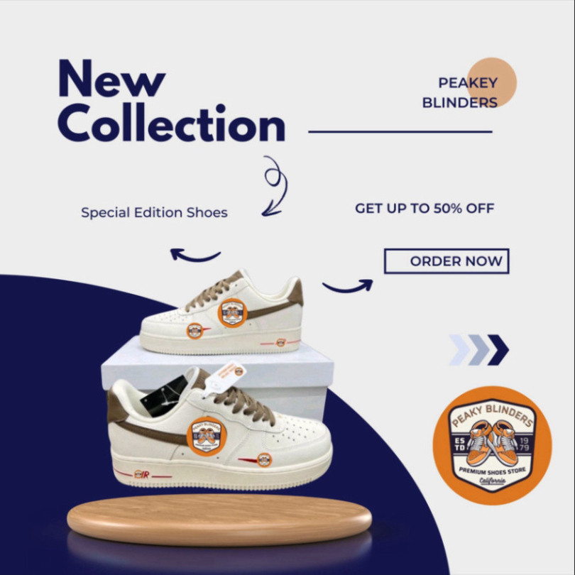 Giày Sneaker AF1 Vệt Nâu, Giày Af1 Vệt Nâu Cổ Thấp Bản Classic Đủ  Màu Hót Full box bill