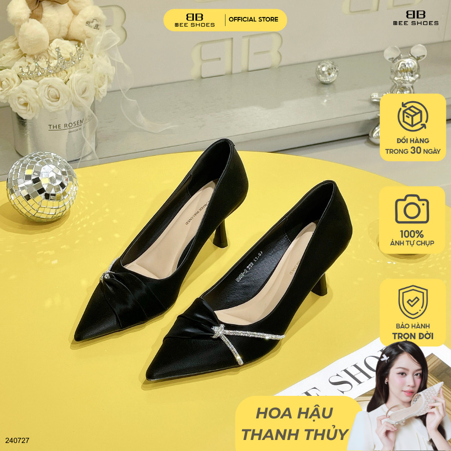 Giày Cao Gót BEESHOES Mũi Nhọn Gót Nhọn 6 Phân 240727 ( form 1,5 )