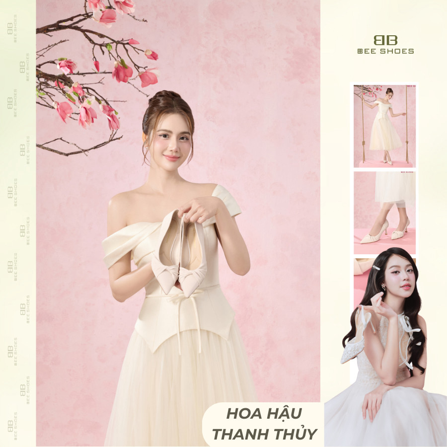 Giày cao gót nữ BEE SHOES mũi nhọn gót 7cm - 240791 (from 1.5)