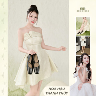 (BST Elegant Comfor) Giày mary jane nữ BEE SHOES mũi vuông gót 4cm - 240941 ( form 1.5)