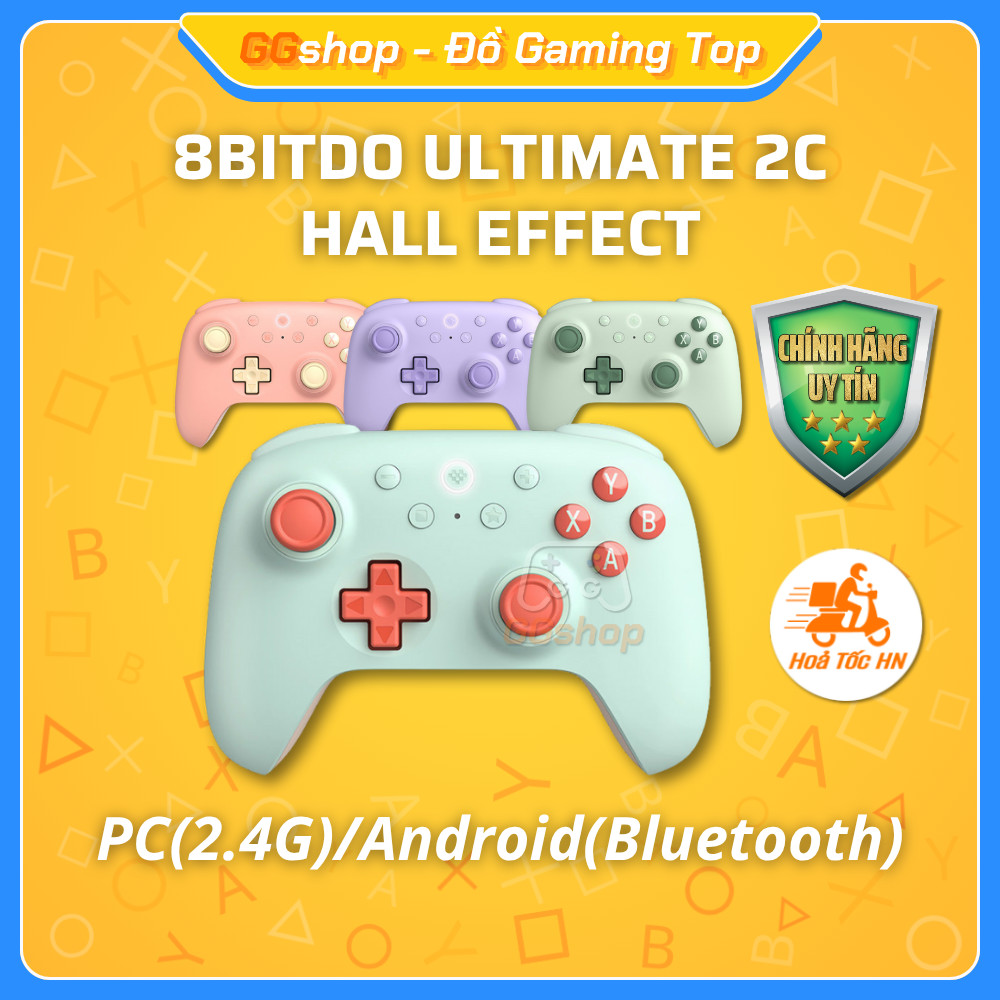 Tay Cầm 8BitDo Ultimate 2C Hall Effect Chơi Game PC/Android