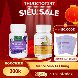  Combo kolorex Viên uống men vi sinh hỗ trợ nấm Candida Advanced Probiotic & Gut Care Candia Balance 30 viên 