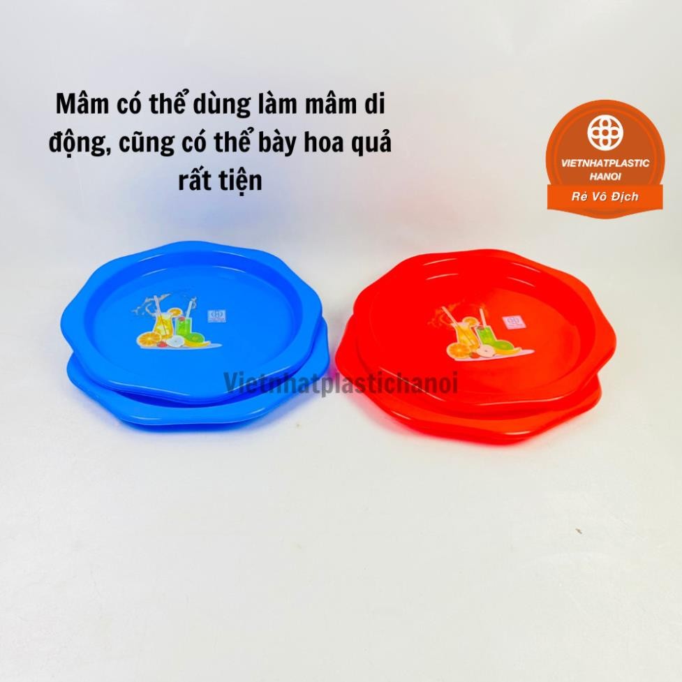 Mâm nhựa bày hoa quả, khay bê đồ  5668