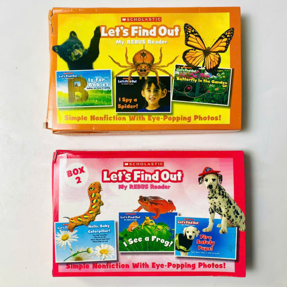 Sách - Let's Find Out – My REBUS Reader, Combo 2 boxet (24 cuốn/level)