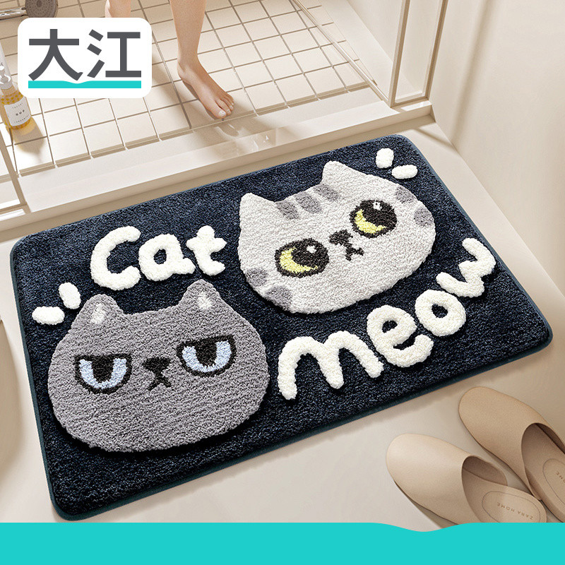 Thảm nhà tắm Dajiang thấm hút, thảm chân hoạt hình, thảm lối vào, thảm chống trượt gia đình