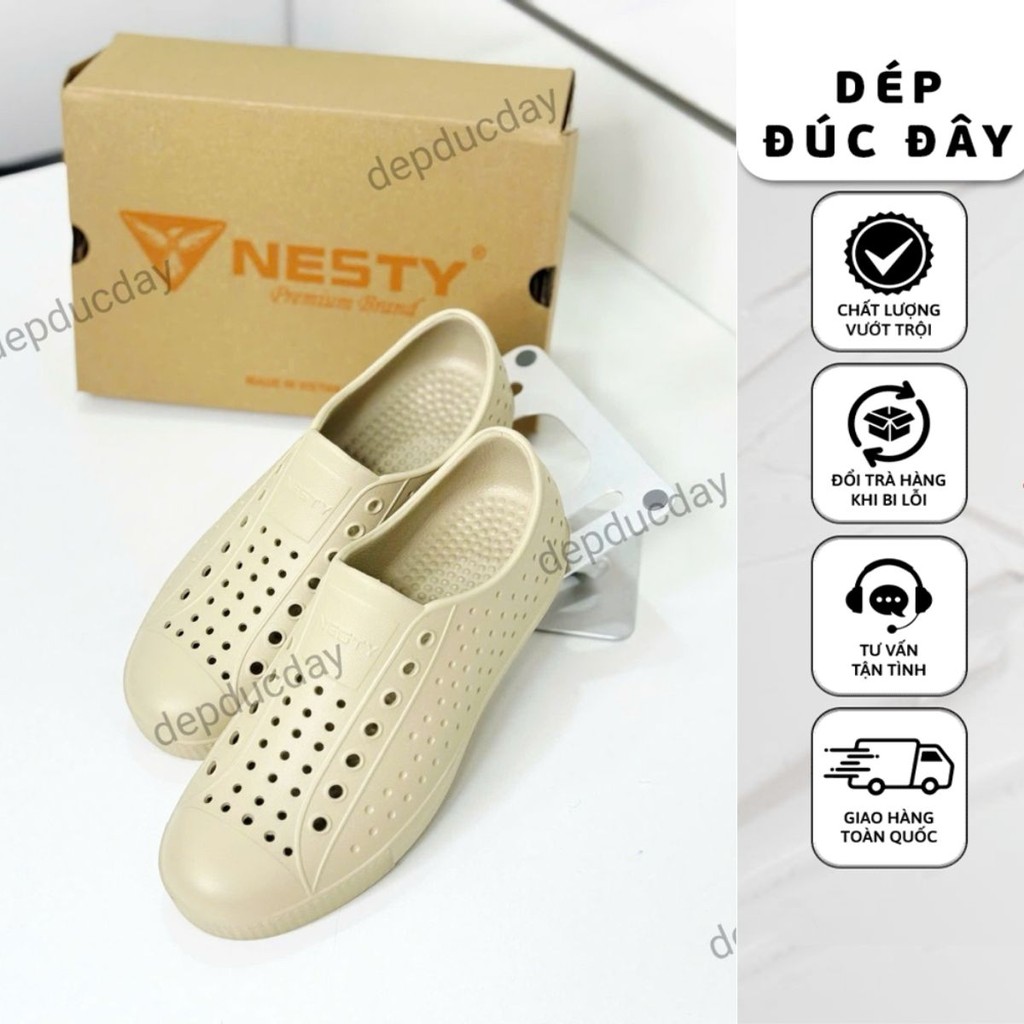 [ Chính Hãng ] NE40 Nesty Giày lười nhựa eva đúc nguyên khối siêu nhẹ nam/ nữ size 33/44