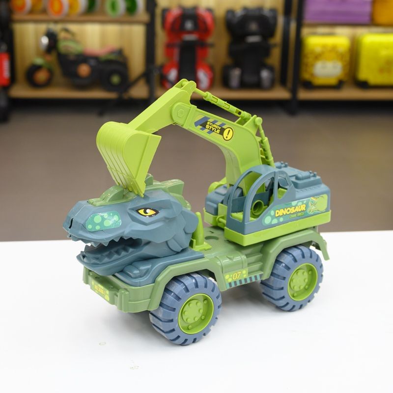 25Bộ đồ chơi xe kỹ sư khủng long centimet cho trẻ em, đồ chơi cho bé trai, giáo dục, quán tính, máy 