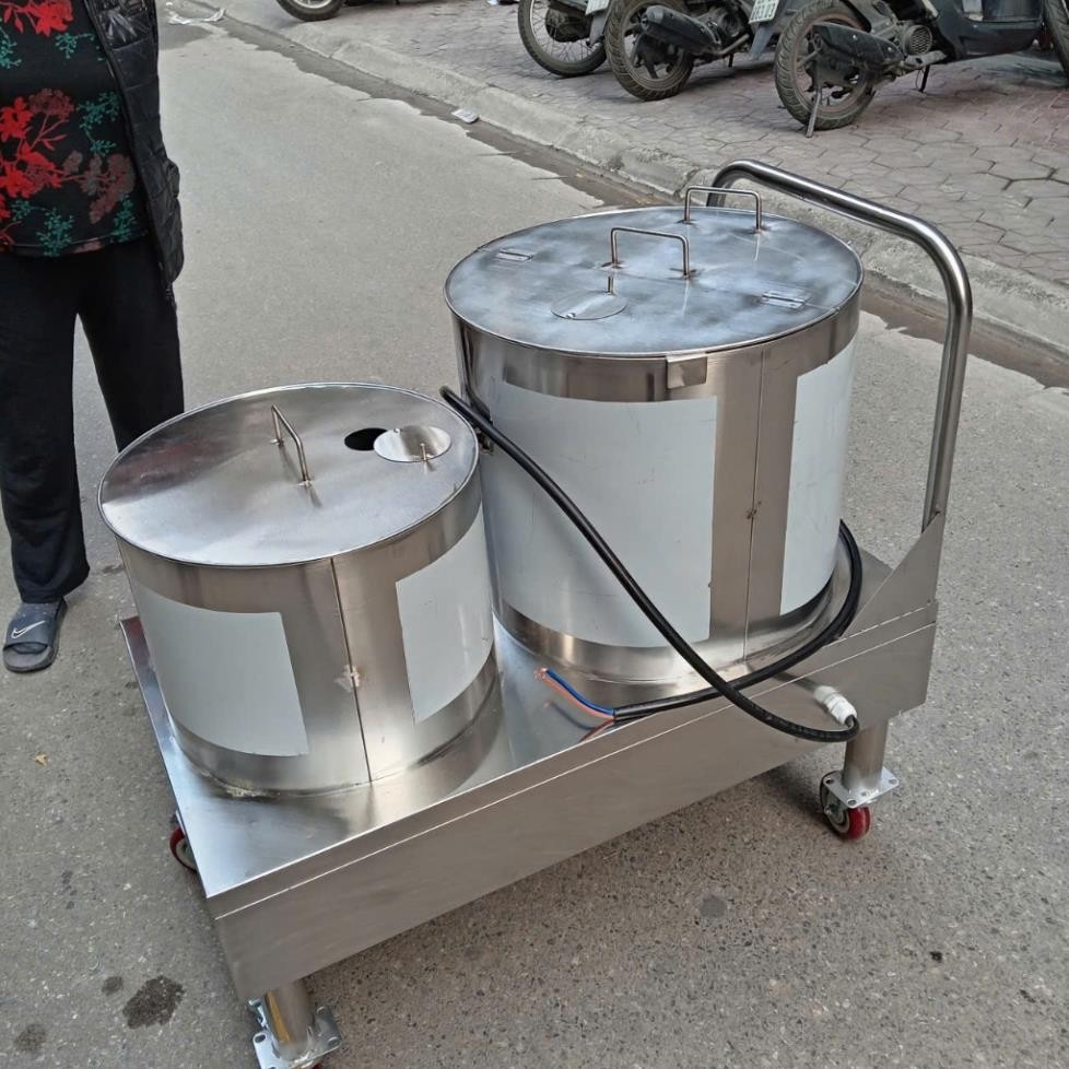Nồi ĐÔI  bánh xe , nồi nấu phở,  nước dùng hầm điện đa năng 20L-50L;20L-60L;30L-60L;30L-70L;20L-80L