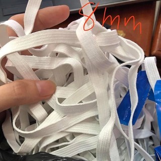 BÓ 10M LẺ DÂY THUN TRẮNG.