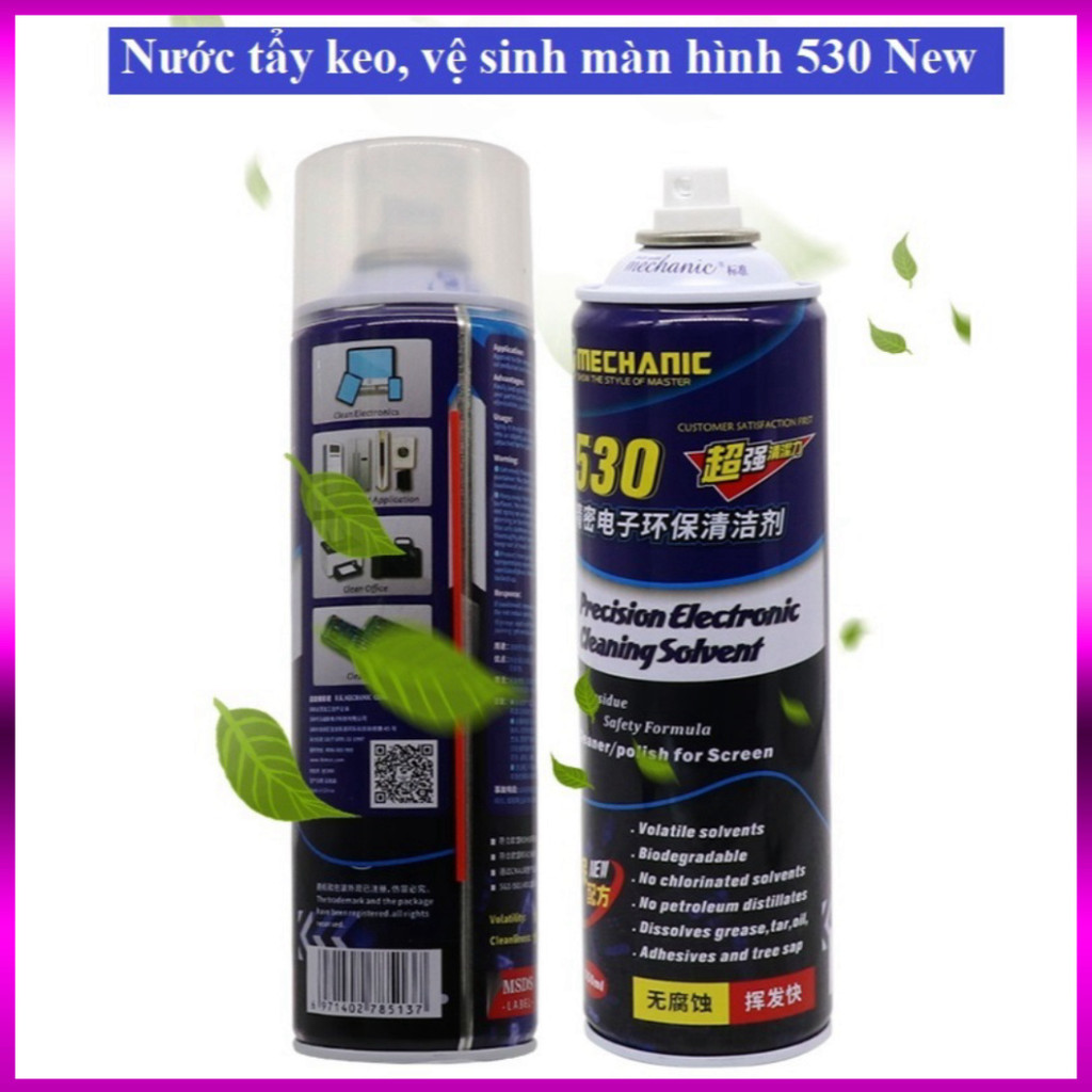 Nước rửa mạch điện tử, lau , vệ sinh màn hình 530 | Chính hãng Mechanic | Giá rẻ