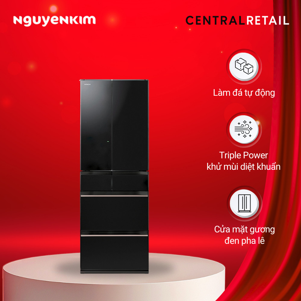 Tủ lạnh Hitachi Inverter 520 lít R-HW540RV (XK)