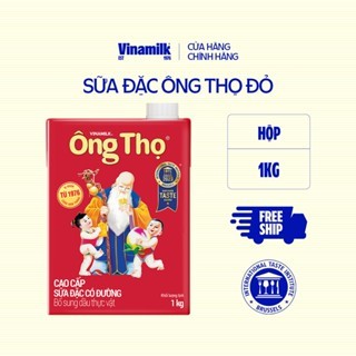Combo 6 Hộp Sữa Đặc Ông Thọ Đỏ Hộp Giấy 1kg Có Nắp