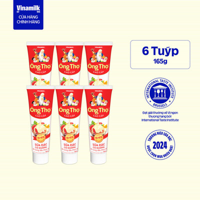 Combo 6 Tuýp Sữa Đặc Có Đường Ông Thọ 165g