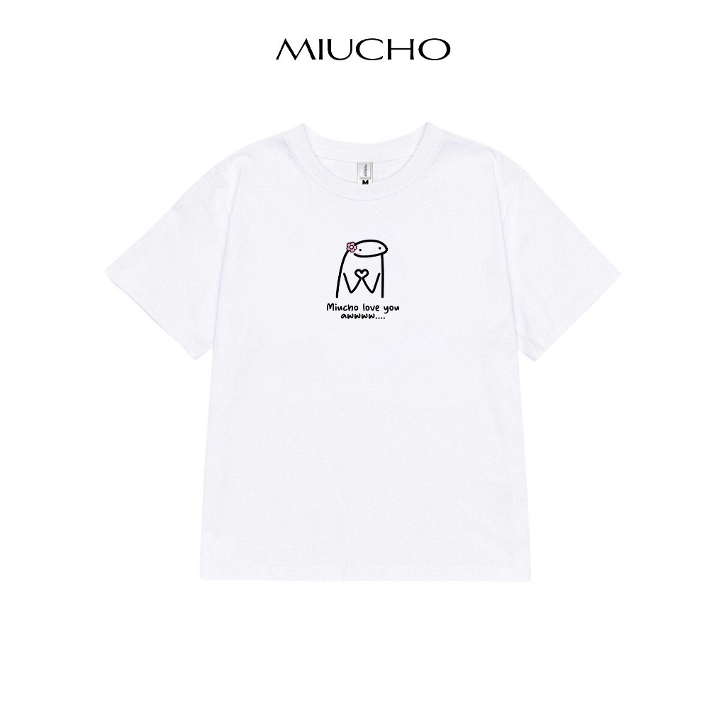 Áo baby tee ABD350 Miucho cotton cổ tròn in graphic New
