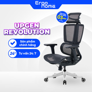 Ghế Công Thái Học UPGEN REVOLUTION 2025 thiết kế 3 lưng độc lập, tựa đầu 4D lưới WINTEX thông thoáng