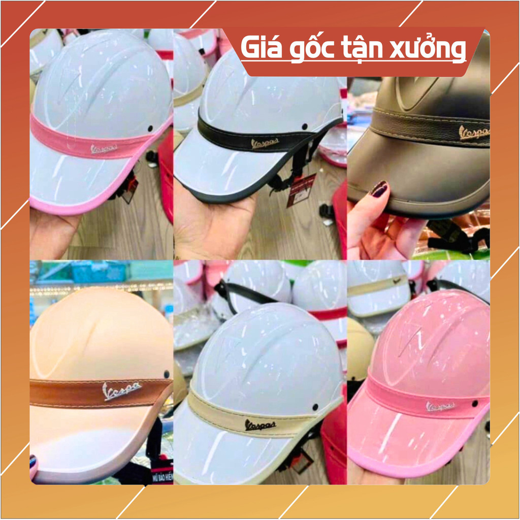 Mũ bảo hiểm kết vespa Dày Dặn chắc chắn helmet - Tuan.Helmet