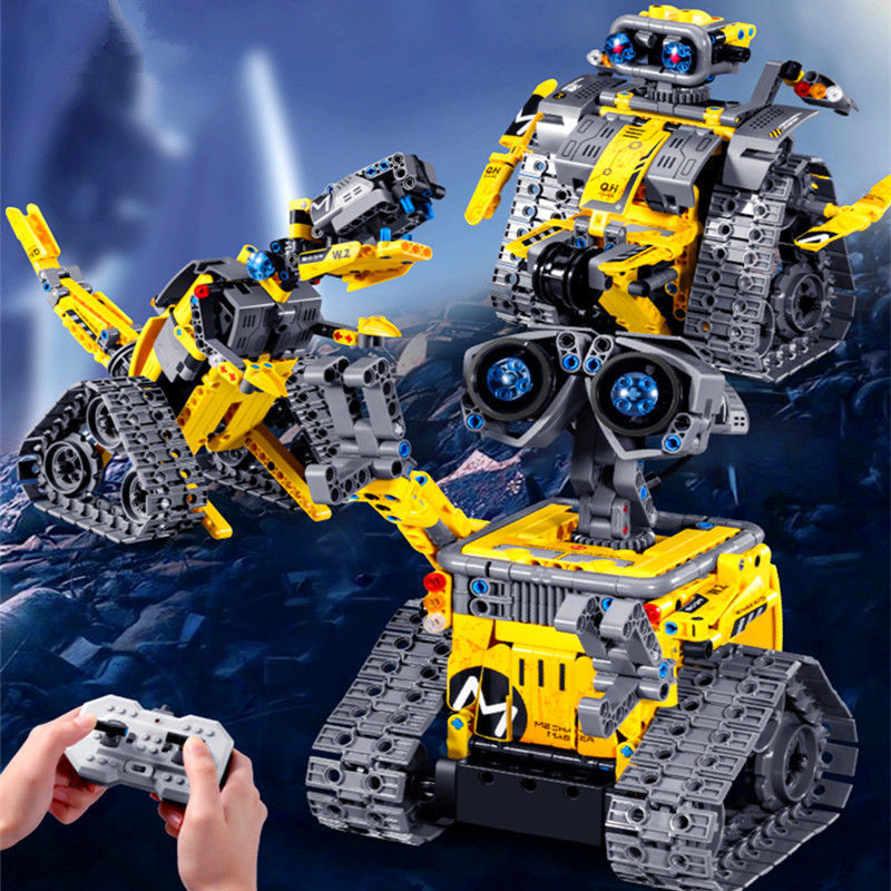 【1252Bộ Sưu Tập Người】Tương thích với Robot lập trình LEGO Điều khiển từ xa WALL-E Đồ chơi điện biến