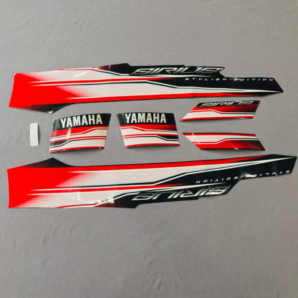 (TEM SIRIUS MẪU ZIN) Trọn bộ tem rời dán xe máy Yamaha Sirius 2016 màu đỏ