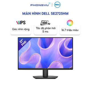 Màn hình LCD Dell 27" SE2725HM (1920x1080/ IPS/ 100Hz/ 5ms fast/ 8ms normal ) Đen - Bảo hành 36 tháng