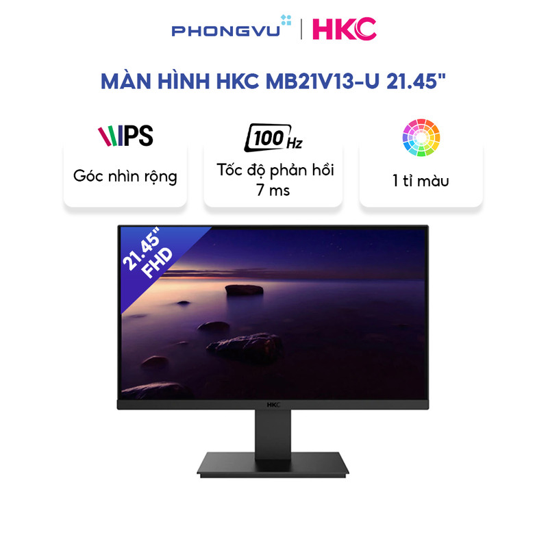 Màn Hình Máy Tính HKC MB21V13-U 21.45 inch Full HD – Tấm Nền VA, Tần Số Quét 100Hz, Phản Hồi 7ms – Bảo Hành 24 Tháng