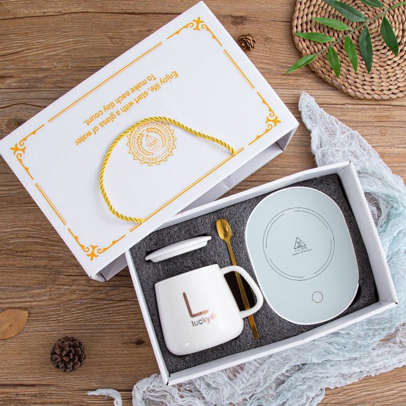 55Ly giữ nhiệt cà phê, ly giữ nhiệt, cốc nhiệt độ không đổi, bộ quà tặng hộp quà, quà lưu niệm sự ki