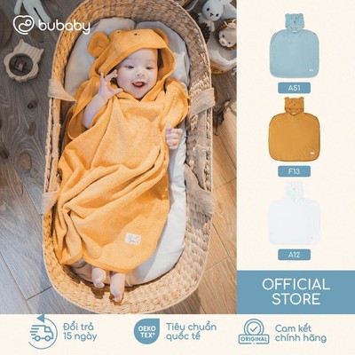 Khăn choàng tắm chui đầu Terry cho bé sơ sinh - Terry Cotton ATR060400 | Phụ kiện chính hãng BU Baby
