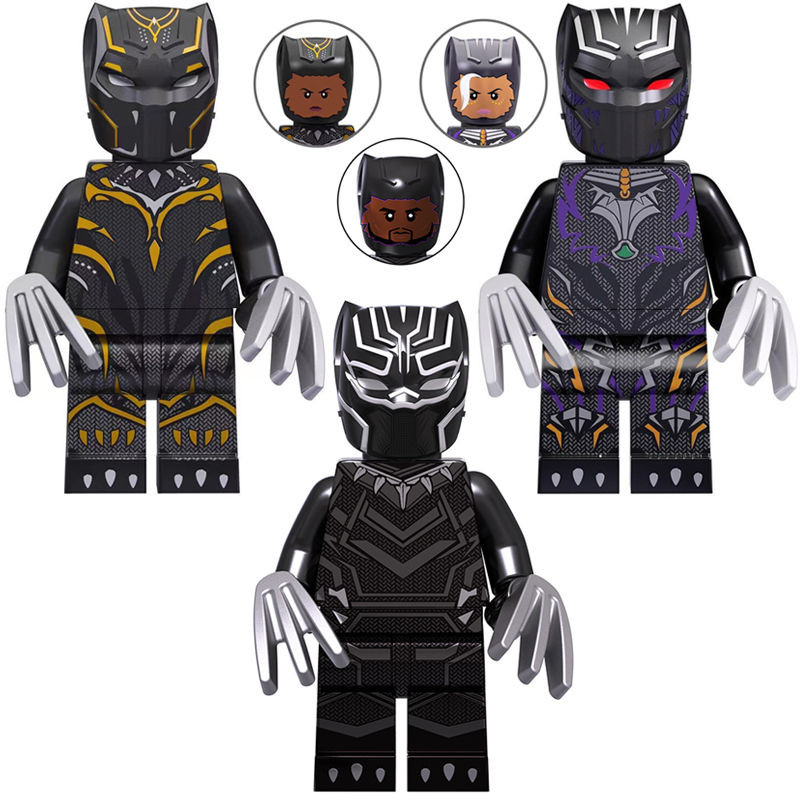 Tương thích với LEGO Super Heroes Black Panther2Wakanda vạn tuế MOC Đồ chơi mô hình khối xây dựng gi
